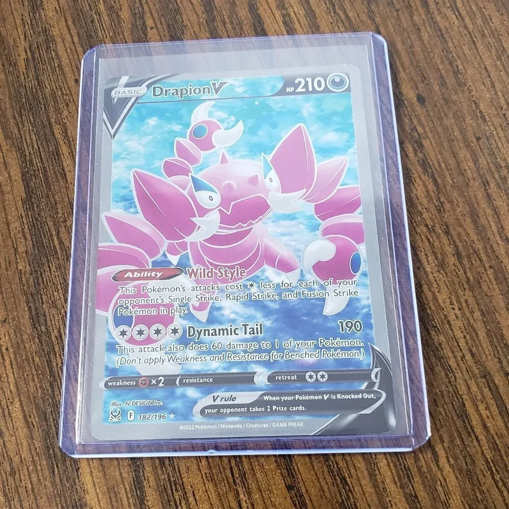 Pokémon TCG Drapion V Sword & Shield - Lost Origin 182/196 Regular Ultra Rare